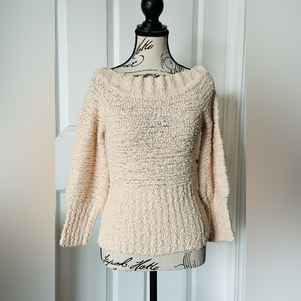 Off-the-Shoulder Knit Sweater Top - Picture 2 of 8